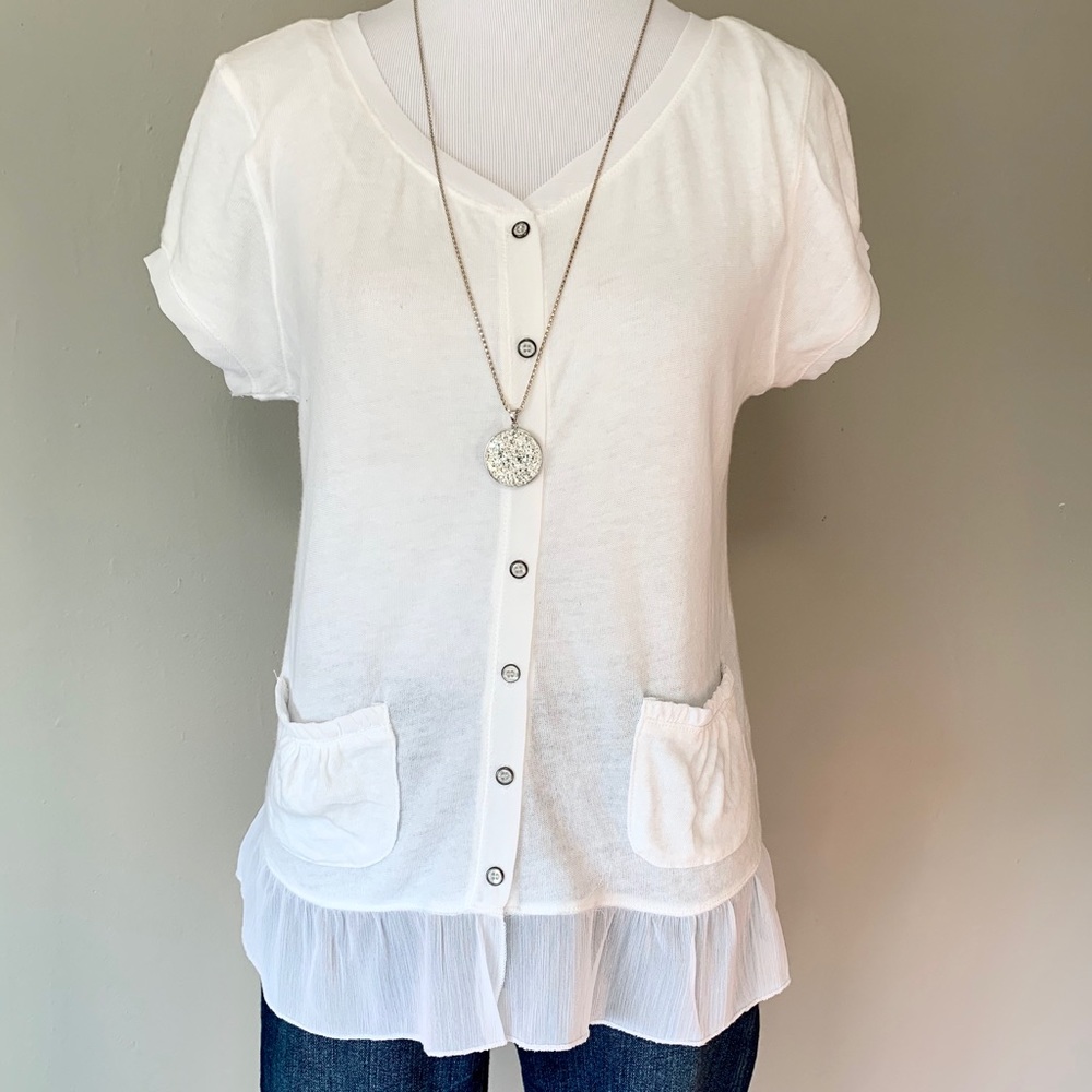 Aeropostale Lightweight Button Up Top / Sweater